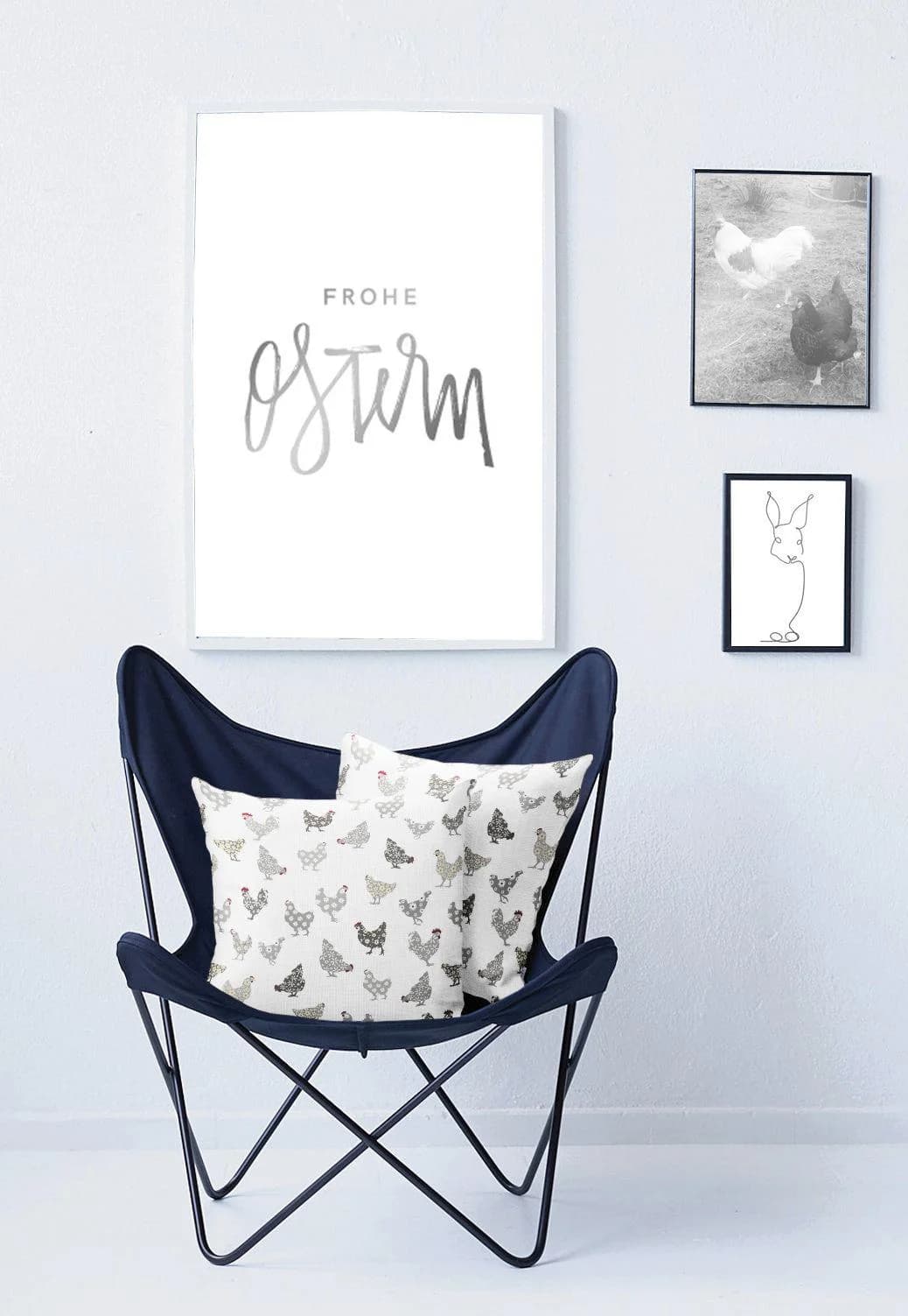 Kissenhülle APELT 6710 Grau-Weiß Polyester 75% Baumwolle 25% 40x40 cm