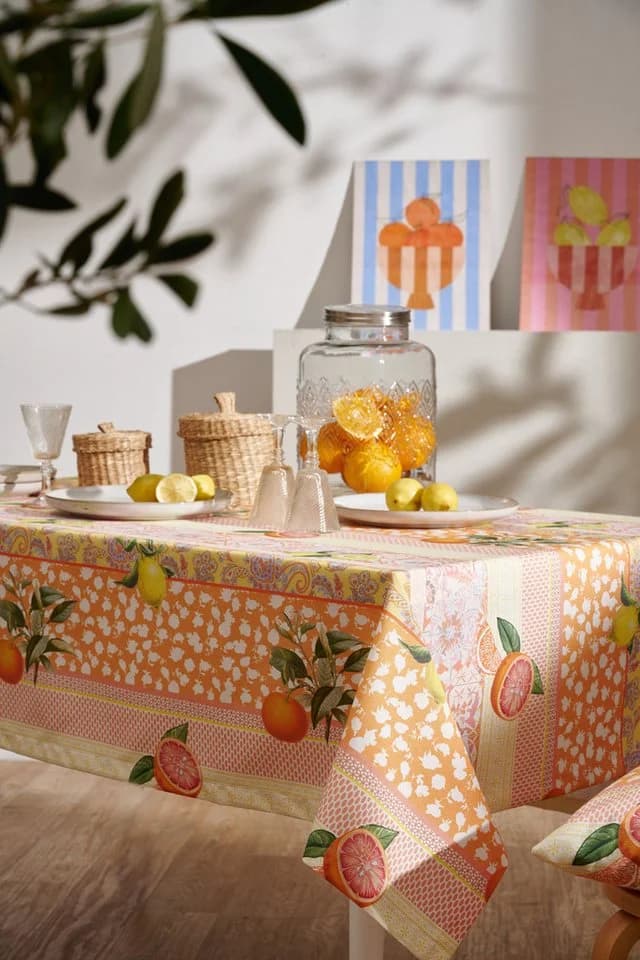 Apelt Tischläufer Orange Sommerdesign Baumwolle Polyester - Bild 3