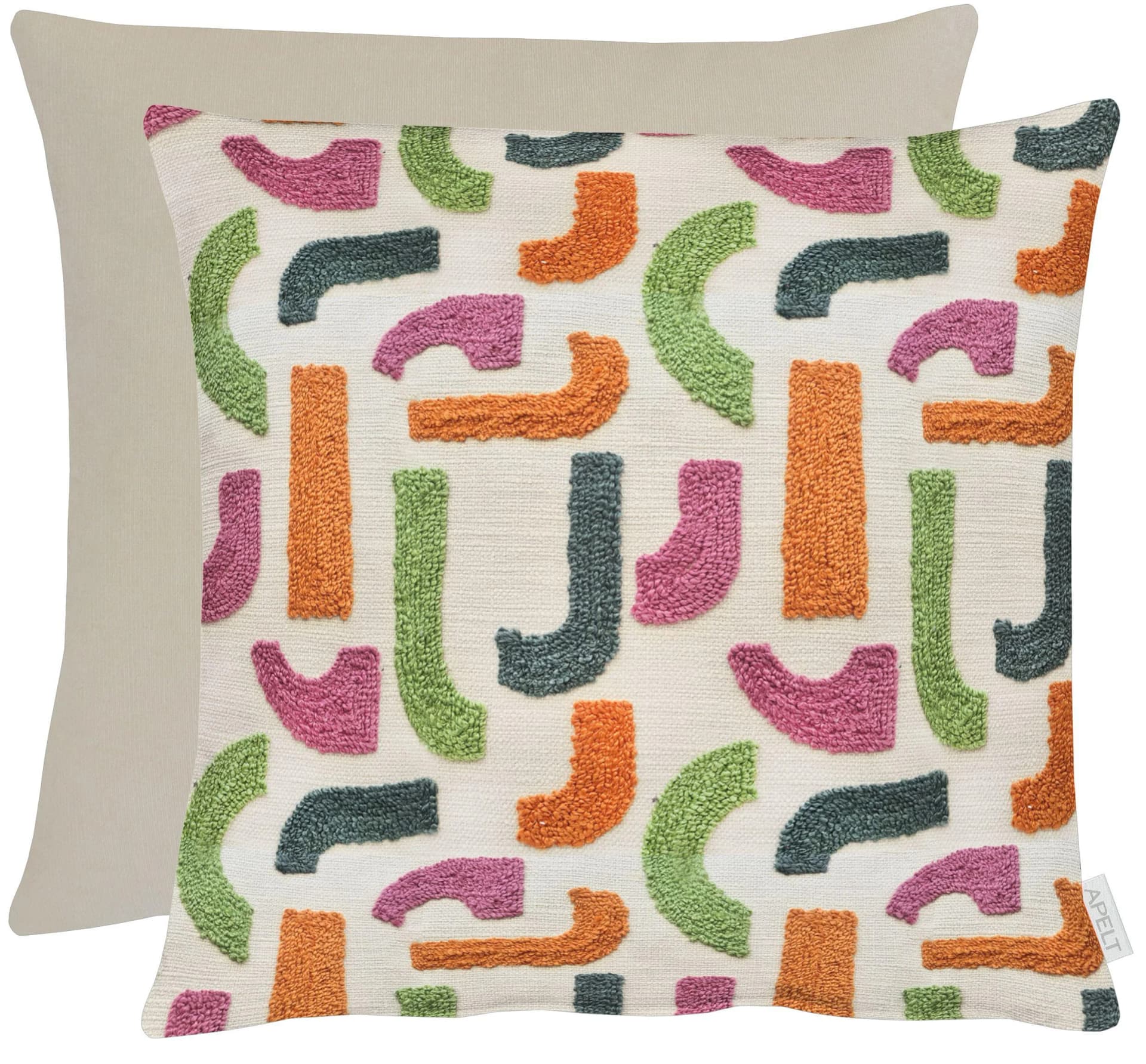 APELT Dekokissen Rio Bunt Grün Orange Gemustert 45x45cm - Bild 5