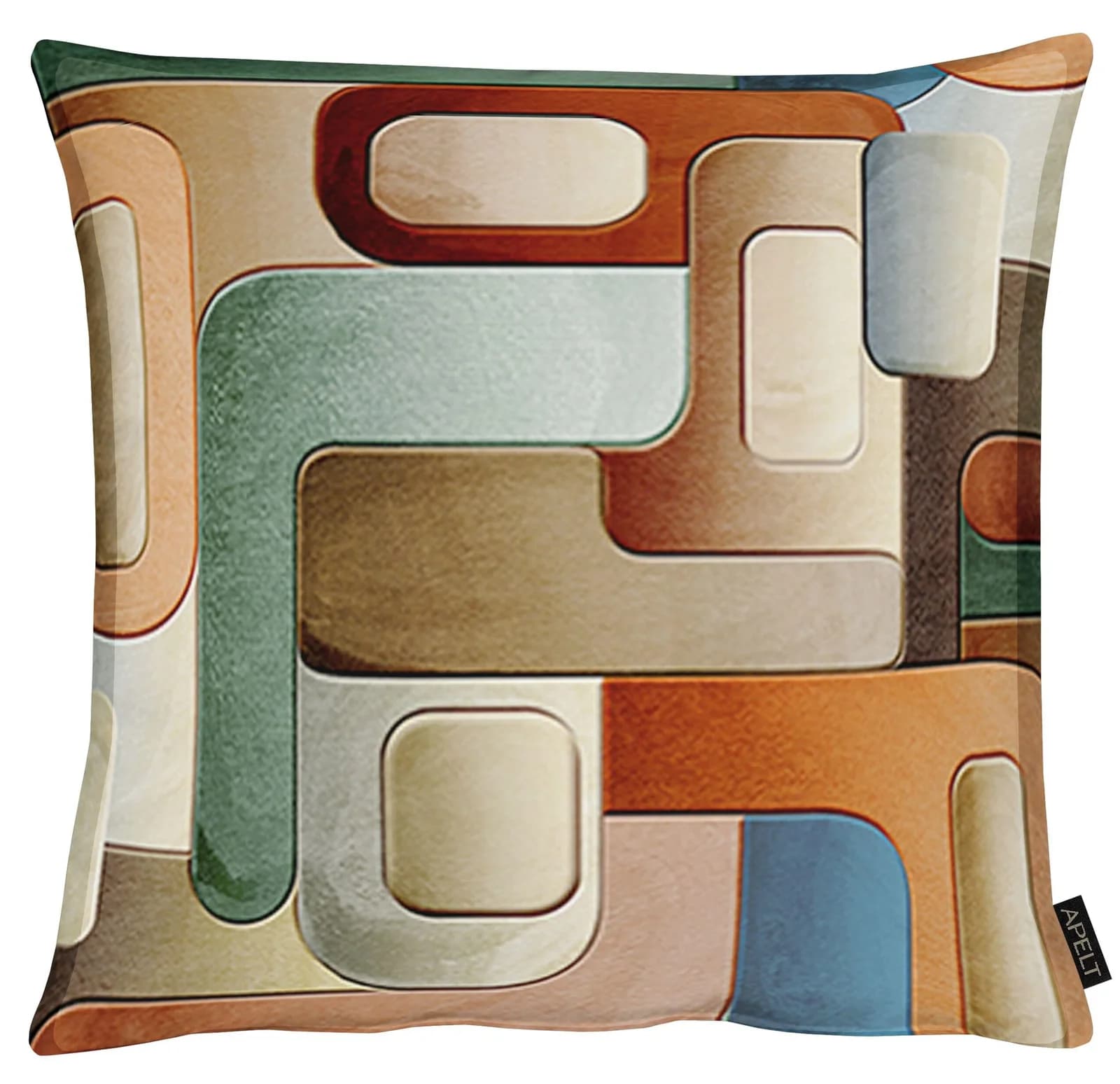 Dekokissen APELT Lionel Orange Polyester