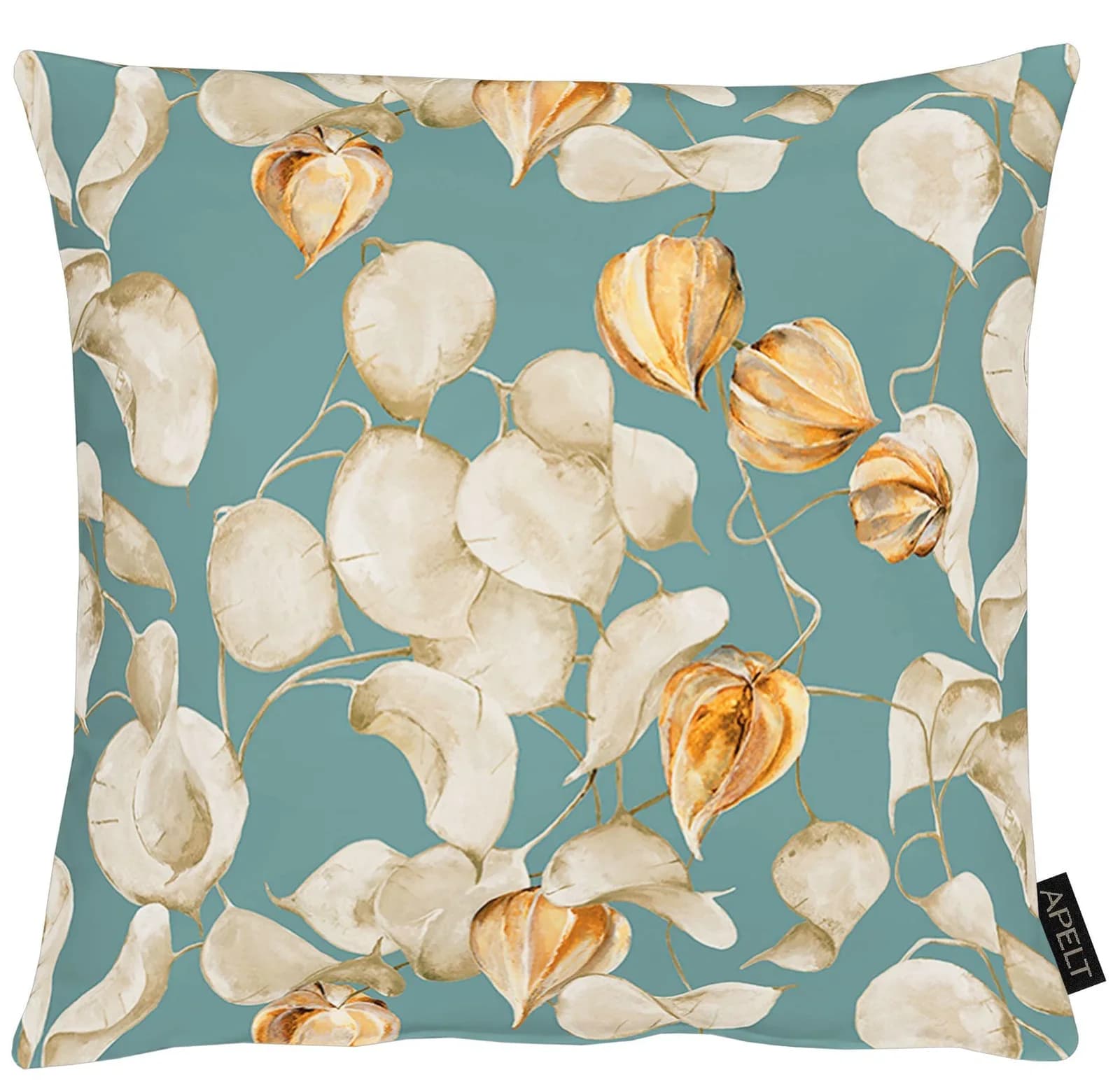 Apelt Kissenhülle 3400 Herbstdesign Orange/Türkis/Beige