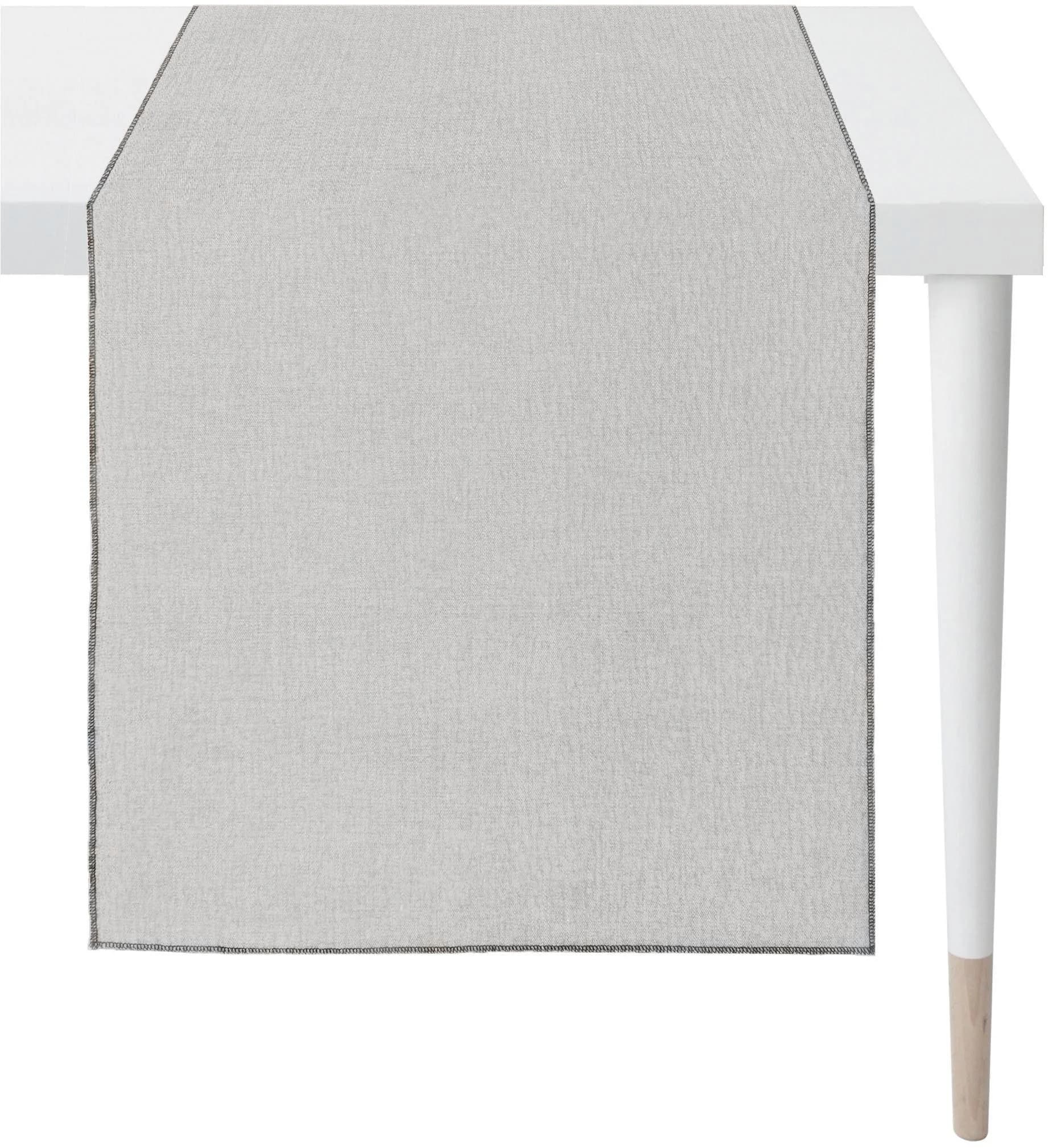 Tischläufer APELT Stone Beige Leinen Polyester