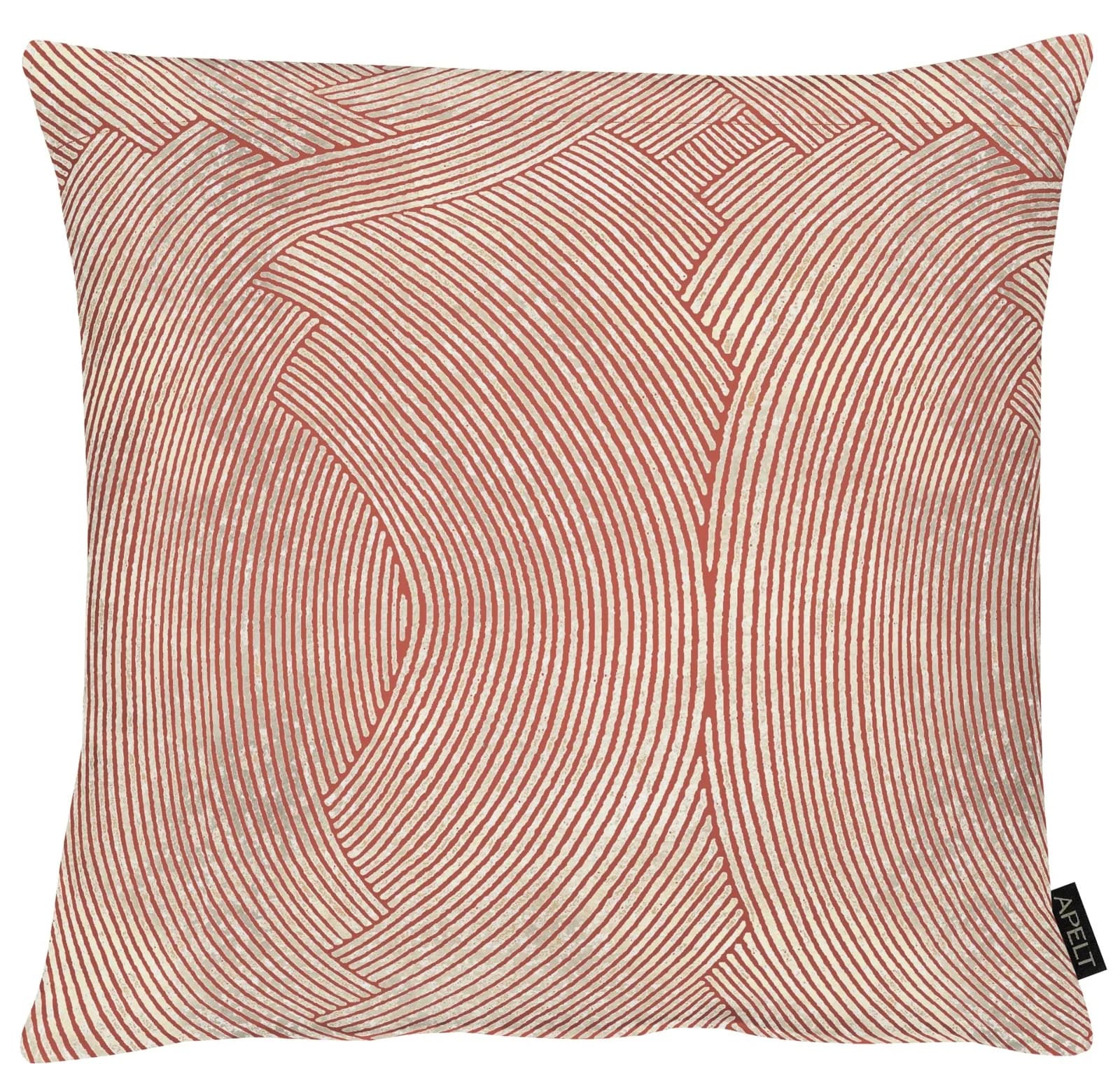 APELT Dekokissen 49x49 cm Bordeaux Bedruckt Mischgewebe
