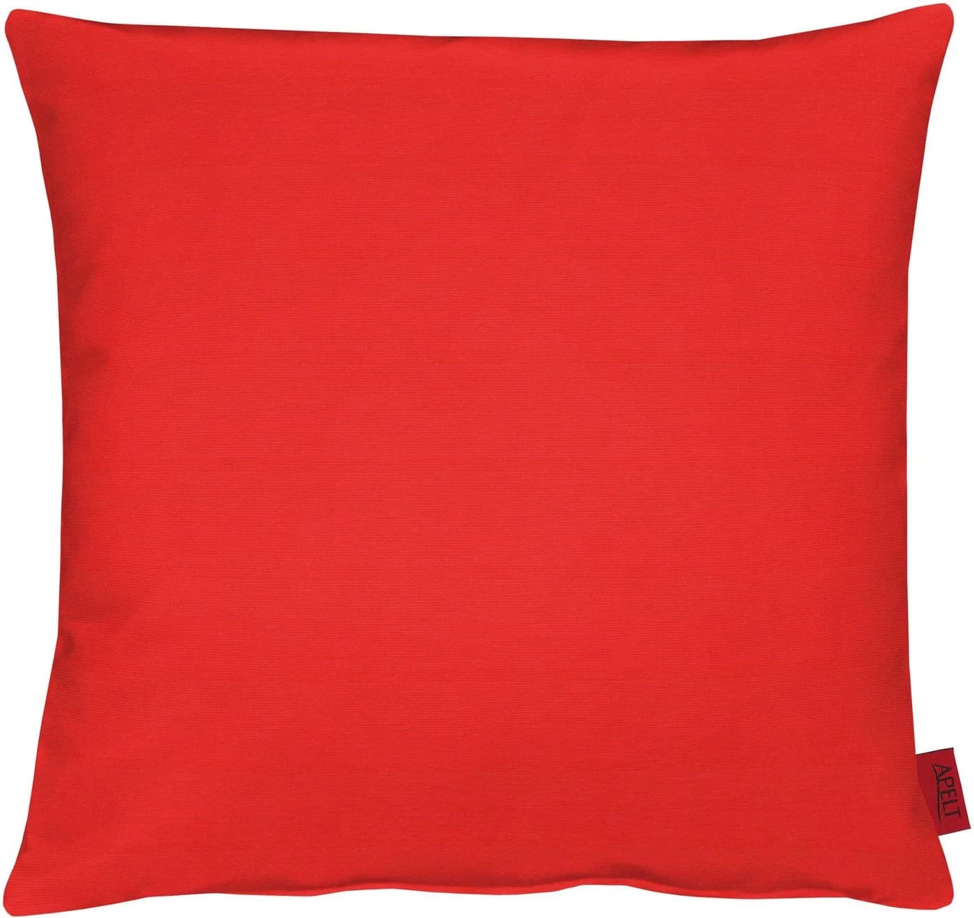 APELT Dekokissen 51x51cm Rot Unifarben Rips Uni - Bild 2