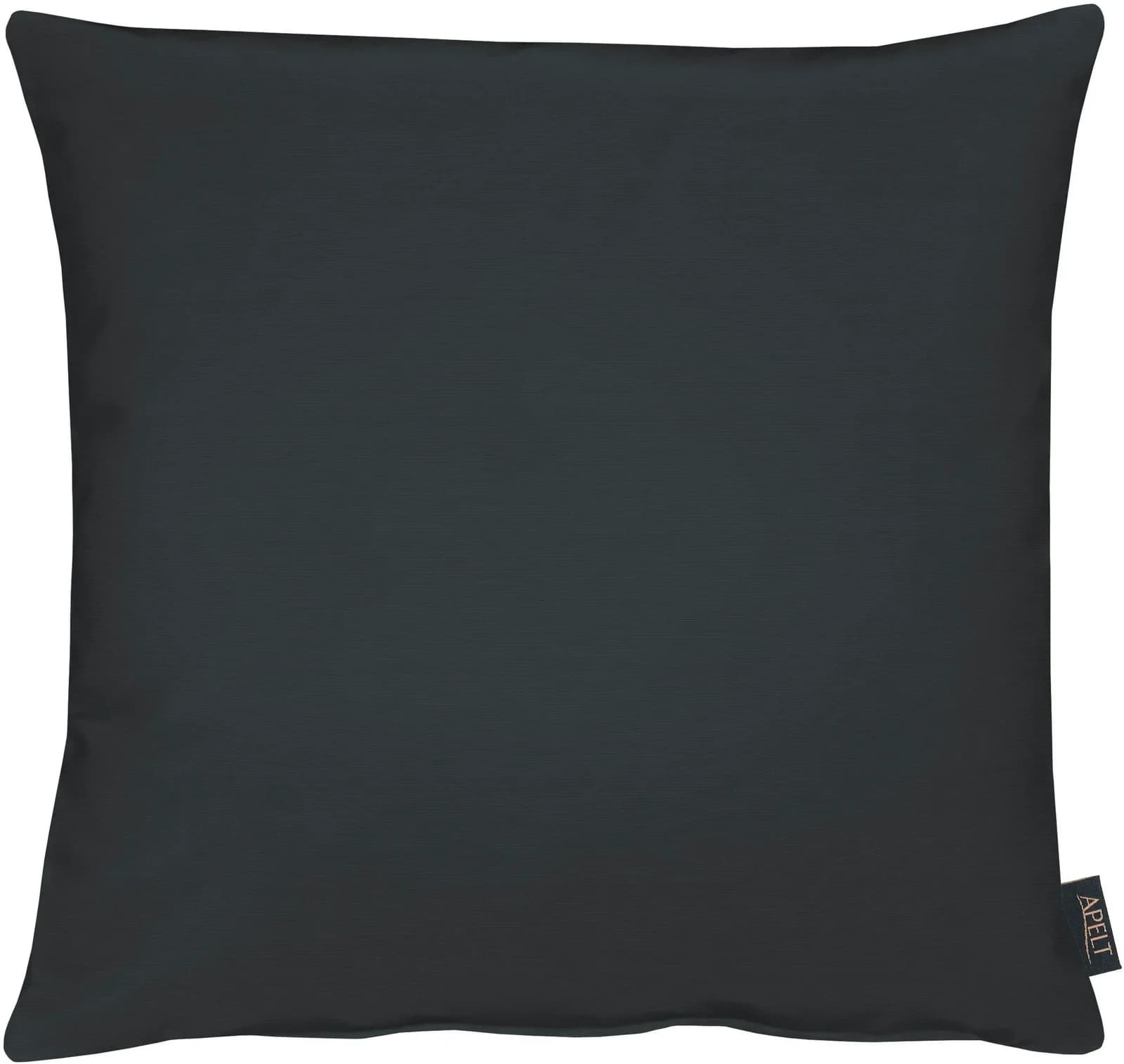 APELT Kissenhülle 40x40 cm Schwarz Uni Polyester Baumwolle - Bild 3