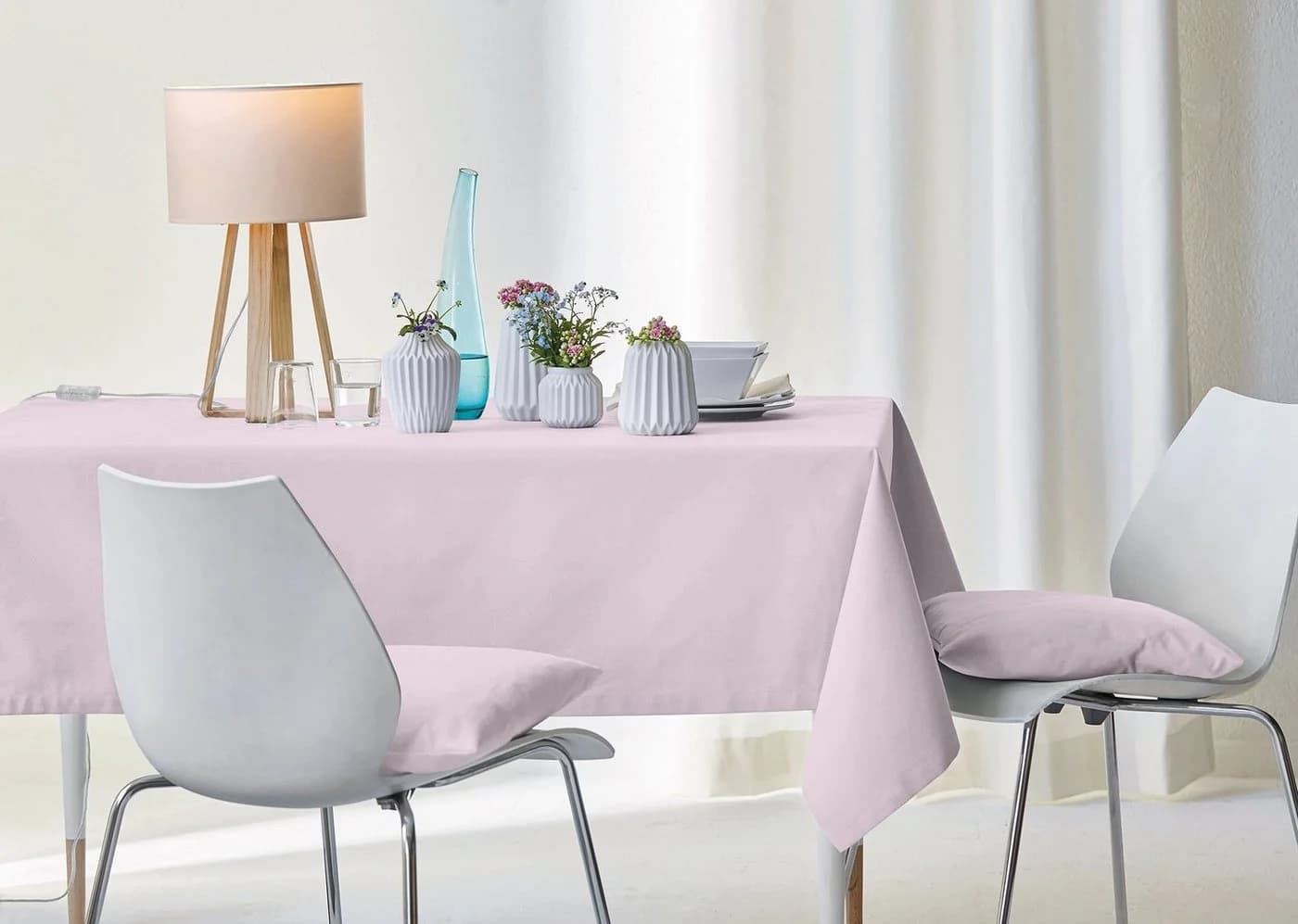 APELT Mitteldecke 4362 RIPS UNI Lila 100x100cm