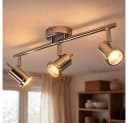 WOFI LED Deckenleuchte 3 Flammig Chromglänzend Warmweiß Bild 2