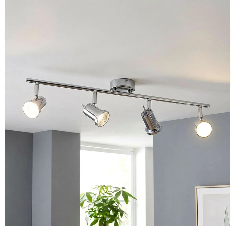 WOFI LED Deckenleuchte 4x 5W Warmweiß Chrom - Bild 2