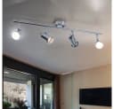WOFI LED Deckenleuchte 4x 5W Warmweiß Chrom Bild 4