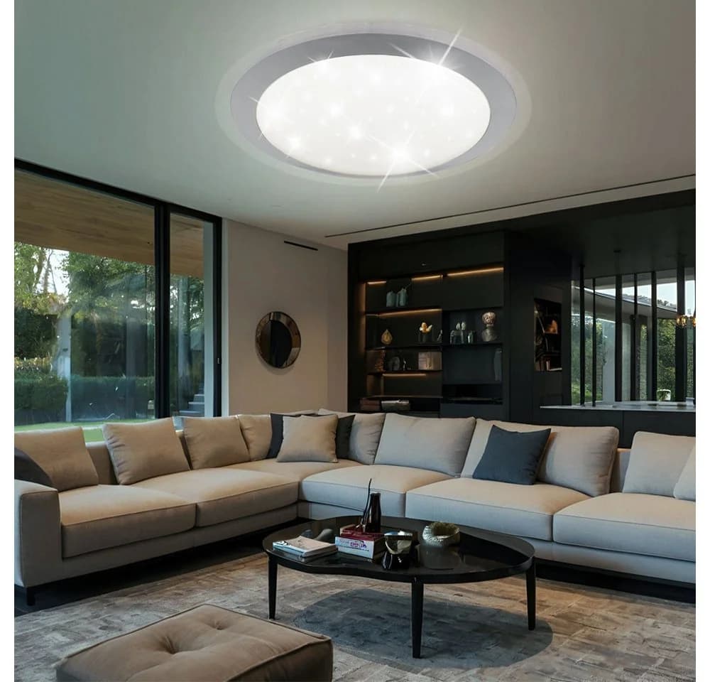 WOFI LED Deckenleuchte Sternenhimmel Warmweiß Acryl Metall - Bild 5