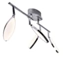 WOFI LED Deckenleuchte Chrom Weiß mit drehbarem Spot Bild 1