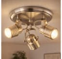 WOFI Deckenstrahler 3-flammig Retro Industrial Nickel-matt Bild 2