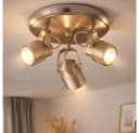 WOFI Deckenstrahler 3-flammig Retro Industrial Nickel-matt Bild 4