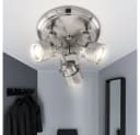 WOFI Deckenstrahler 3-flammig Retro Industrial Nickel-matt Bild 5