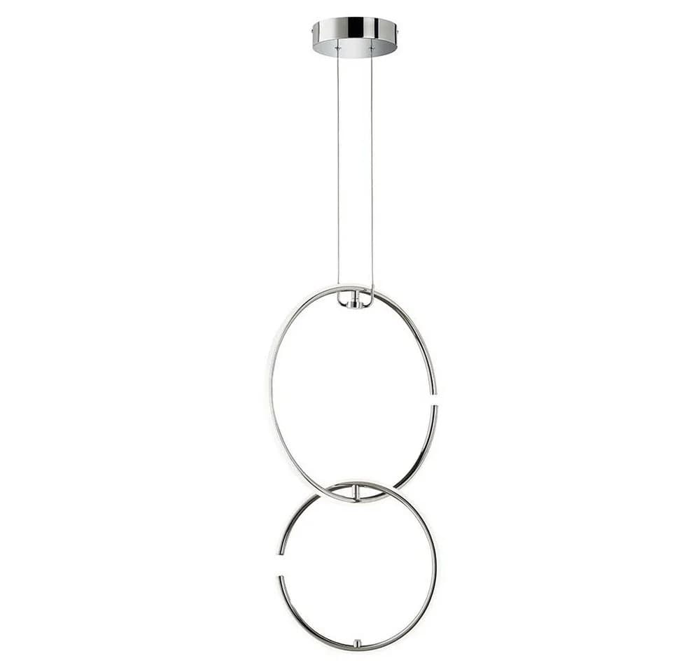 WOFI LED-Hängeleuchte Chrom Modern mit Click+Match System