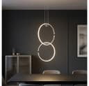 WOFI LED-Hängeleuchte Chrom Modern mit Click+Match System Bild 2