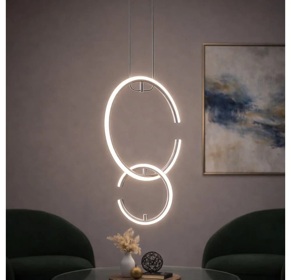 WOFI LED-Hängeleuchte Chrom Neutralweiß - Bild 2