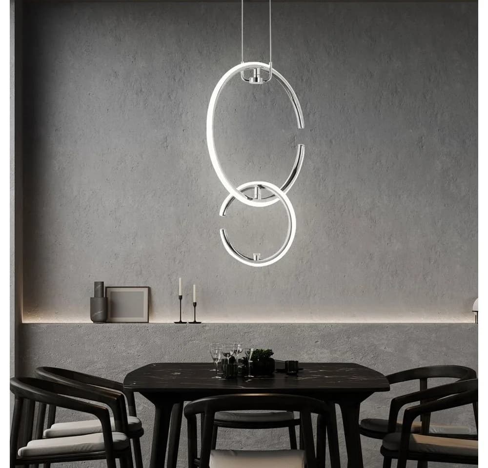WOFI LED-Hängeleuchte Chrom Neutralweiß - Bild 5