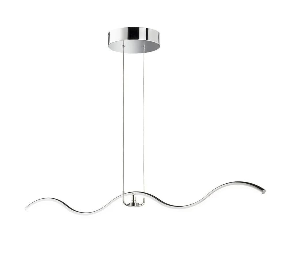 WOFI LED Pendelleuchte Chrom Neutralweiß 111 cm