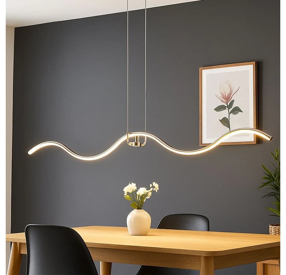 WOFI LED Pendelleuchte Chrom Neutralweiß 111 cm - Bild 2