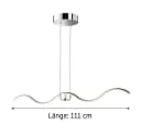 WOFI LED Pendelleuchte Chrom Neutralweiß 111 cm Bild 5