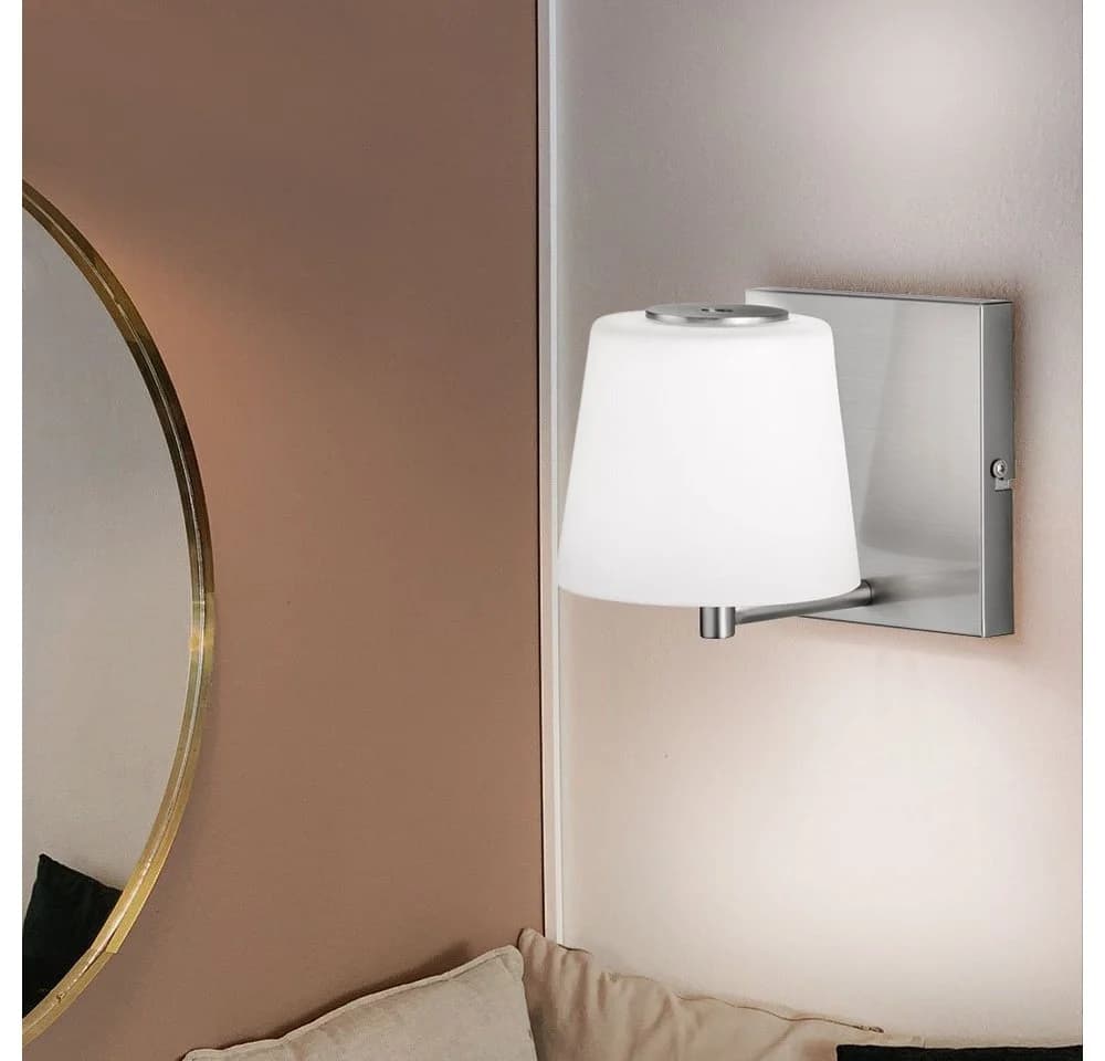 WOFI LED Wandleuchte Warmweiß Touchdimmer Akku USB