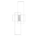 WOFI LED Deckenleuchte Warmweiß Aluminium Dimmbar Bild 5