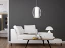 WOFI Pendelleuchte Milchglas Gitter-Lampe 26,5 cm Bild 5