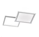 WOFI LED Deckenleuchte Silber Dimmbar mit Fernbedienung Bild 1