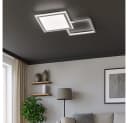 WOFI LED Deckenleuchte Silber Dimmbar mit Fernbedienung Bild 5