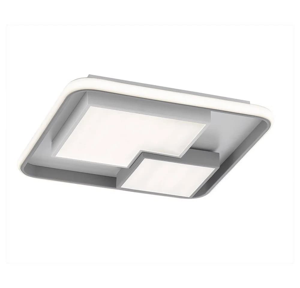 WOFI LED Deckenleuchte Dimmbar Warmweiß Weiß Grau