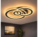 WOFI LED Deckenleuchte RIO Deckenlampe Dunkelgrau Bild 2