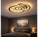 WOFI LED Deckenleuchte RIO Deckenlampe Dunkelgrau Bild 3