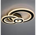WOFI LED Deckenleuchte RIO Deckenlampe Dunkelgrau Bild 5