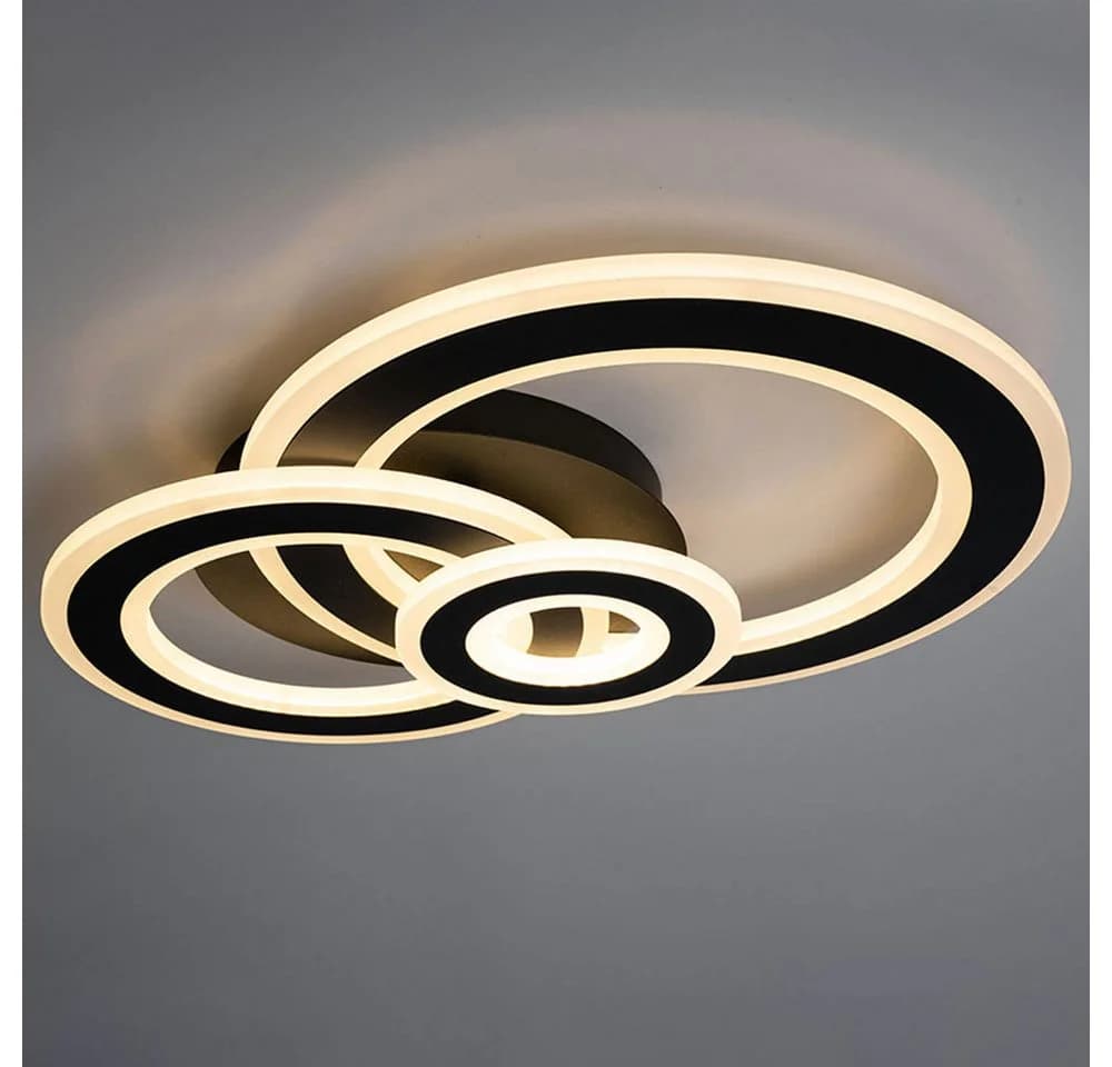 WOFI LED Deckenleuchte RIO Deckenlampe Dunkelgrau - Bild 5