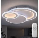 WOFI LED Deckenleuchte Weiß Dimmbar mit Fernbedienung Bild 2