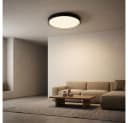 WOFI LED Deckenleuchte Warmweiß Dimmbar Dunkelgrau Bild 5