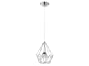 WOFI LED Pendelleuchte Industrie-Design Chrom 25cm Bild 2