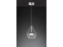 WOFI LED Pendelleuchte Industrie-Design Chrom 25cm Bild 5