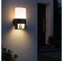 WOFI LED Wandleuchte Außenleuchte Hausnummer Schwarz IP54 Bild 3