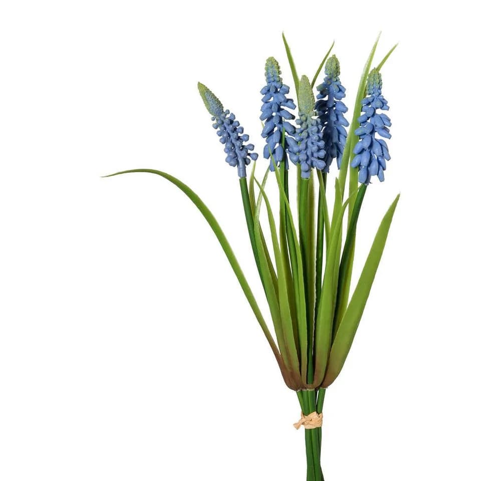 Kunstblume MUSCARI BUND 30cm. Bund mit 5 Traubenhyazinthen, Gasper, Höhe 30.00 cm