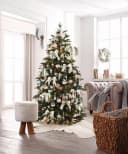 Creativ deco Künstlicher Weihnachtsbaum mit LED-Lichterkette Grün Bild 3