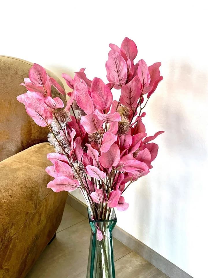 Gasper Künstlicher Blattzweig 88cm Herbstblätter Rosa - Bild 3