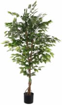 Creativ Green Kunstpflanze Ficus Benjamini Grün Textilgewebe Bild 1