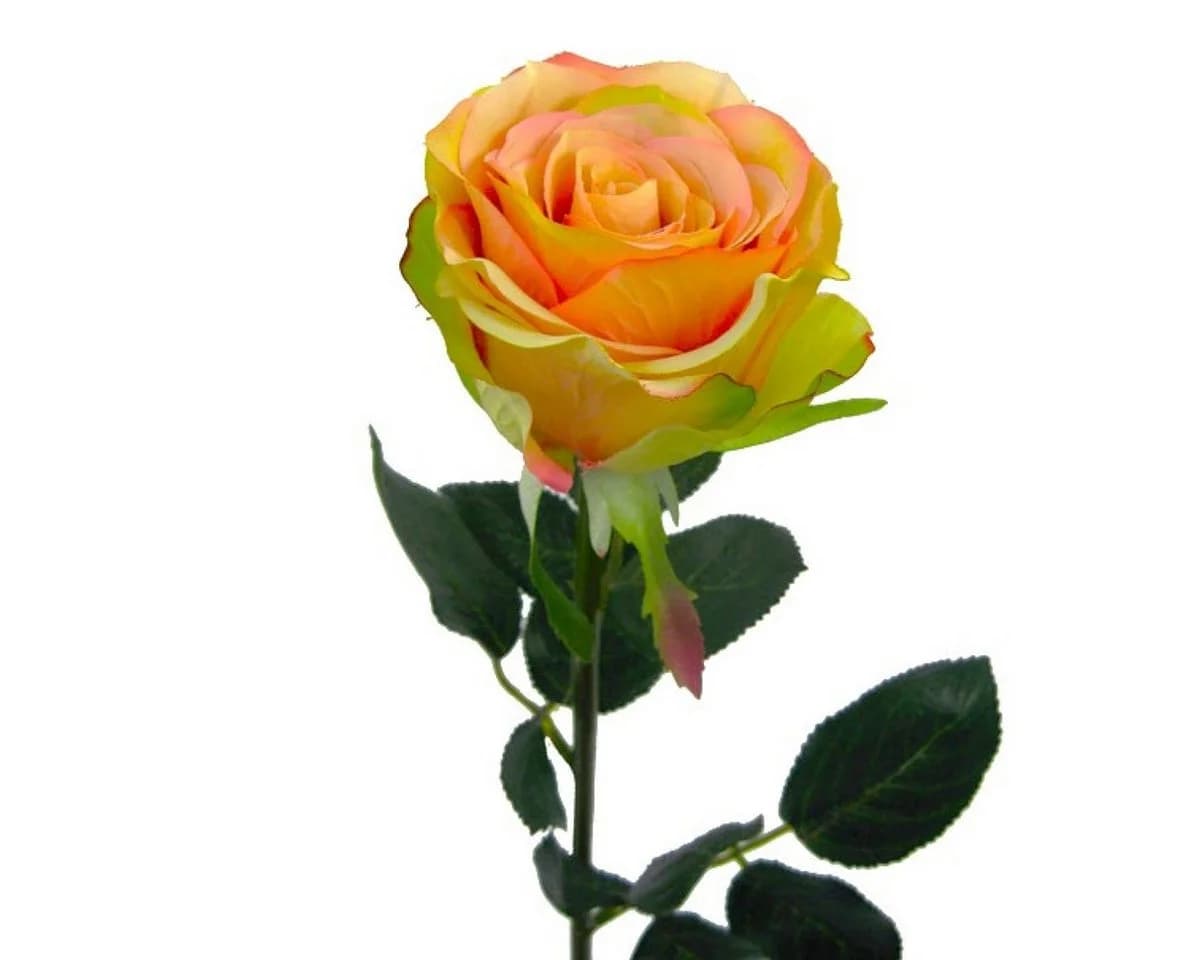 Gasper Kunstblume Gartenrose Rosa ca. 42 cm