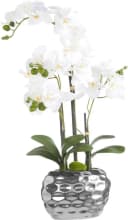 Creativ green Kunstpflanze Orchidee Silber Keramiktopf 55 cm Bild 1