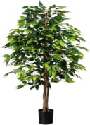 CREATIV GREEN Kunstpflanze Ficus Benjamini Grün 120cm Bild 2