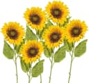 Creativ green Kunstblume Sonnenblume 6er Set Gelb Grün Bild 2