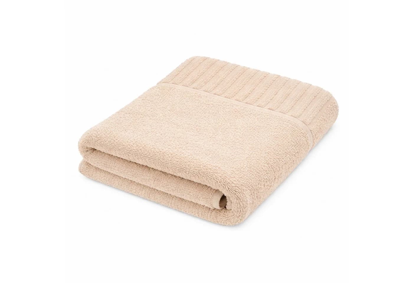 Casa Colori Saunatuch Uni Creme 80x200 cm Frottier 100% Baumwolle - Bild 2