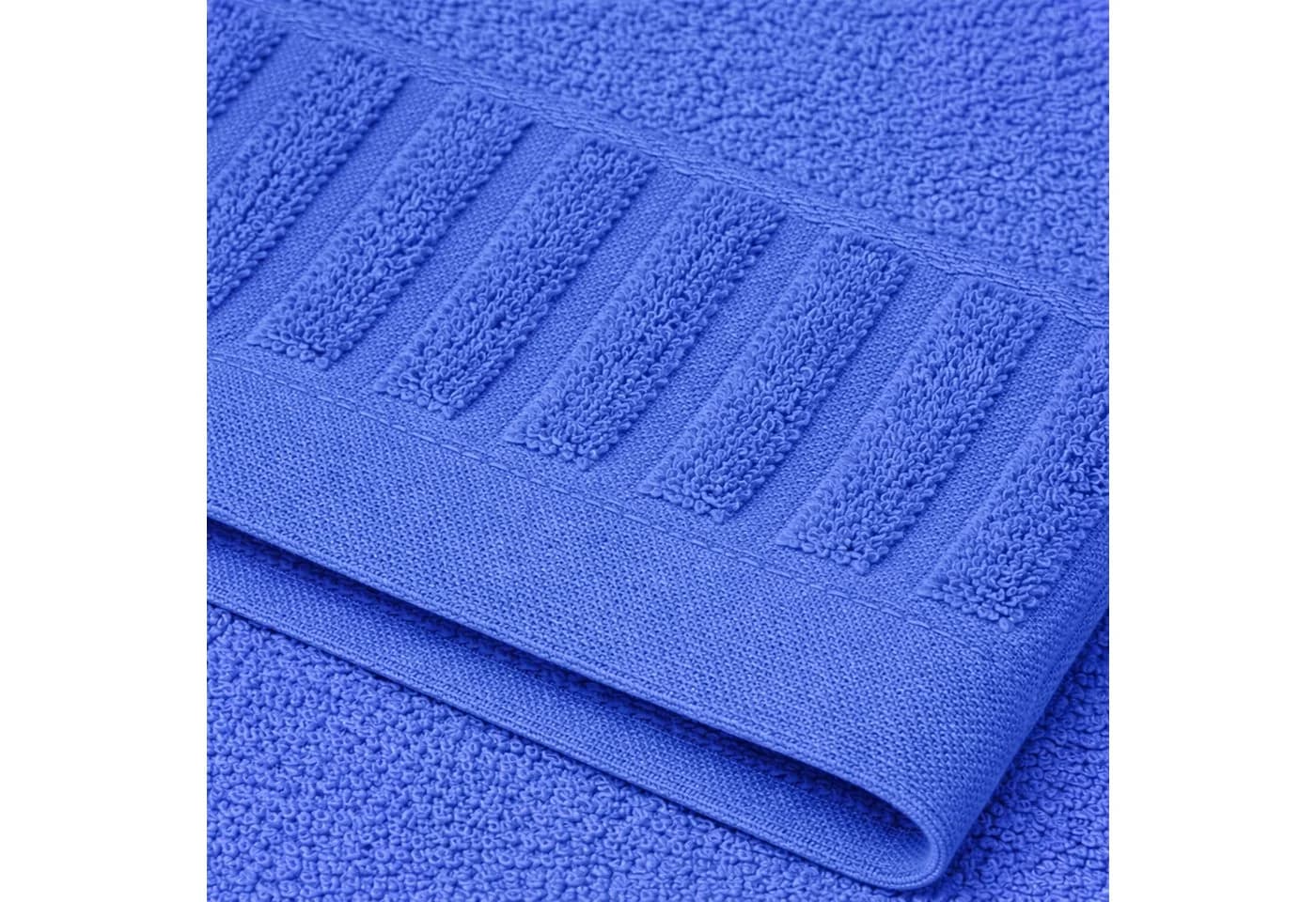 Casa Colori Waschlappen Uni Blau Frottier 100% Baumwolle - Bild 3